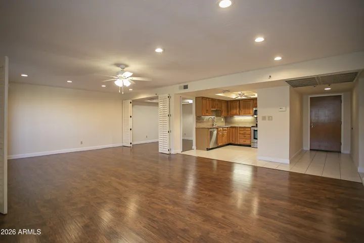 Living/dining open floor plan with 1560 SF