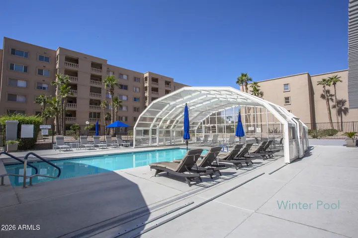 Amenities throughout the community, one of three pools.