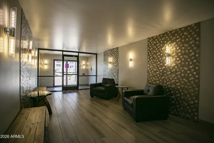 Beautifully appointed lobby entrance.
