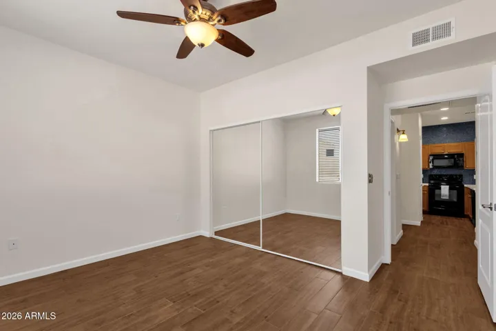 Adjacent to bathroom
