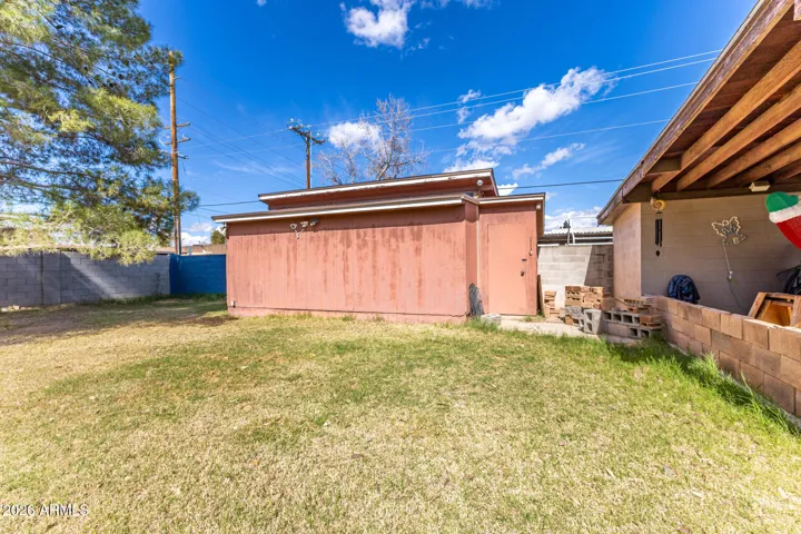 Outside of workroom/storage