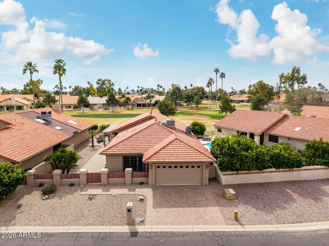 front aerial view