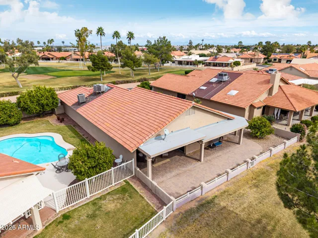 aerial back view