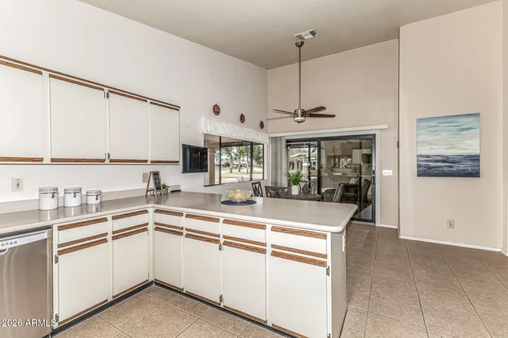 ample kitchen cabinets