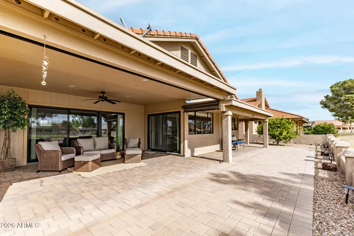pavers and extended covered patio