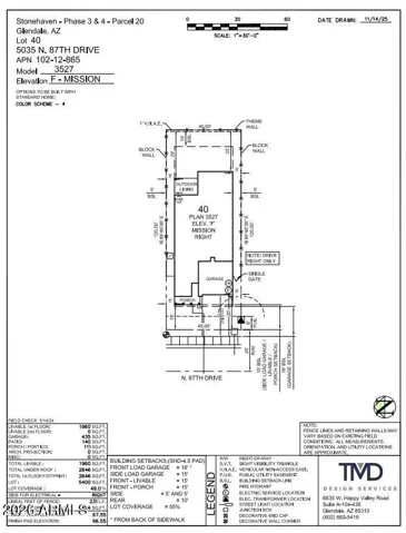 5035 N 87th Drive Preliminary Plot Plan