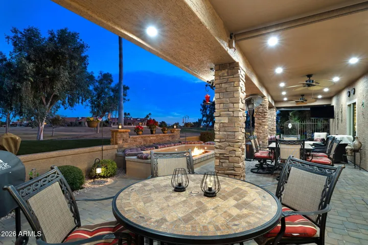 Full length back patio is an entertainers delight!