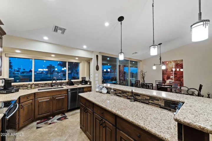 Large workspace in the kitchen makes entertaining easy!