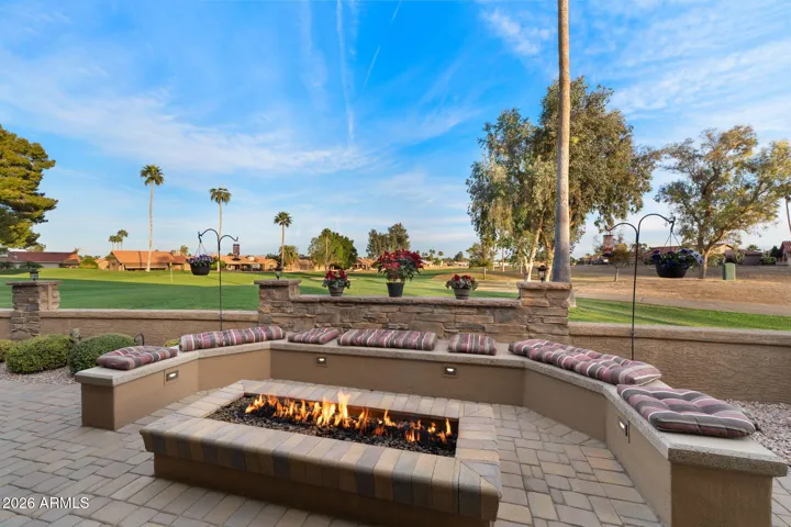 Spectacular Fire Pit with seating!