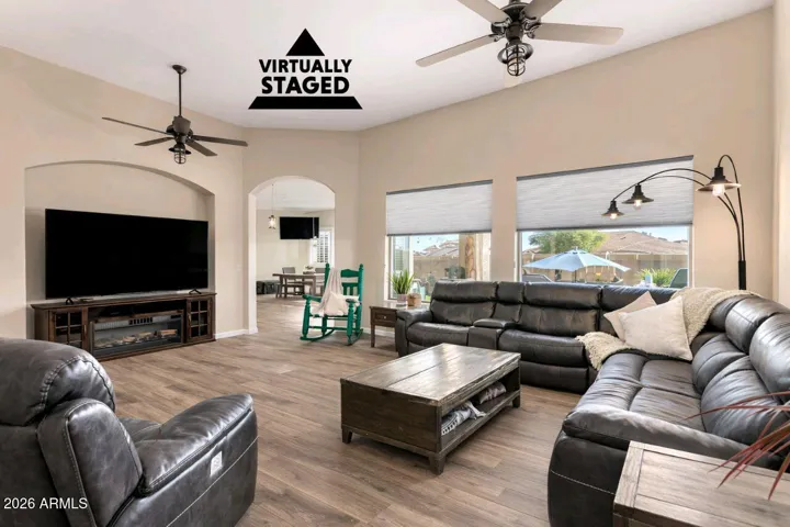 Imagine the possibilities! This AI image highlights how updated flooring could transform the space.
