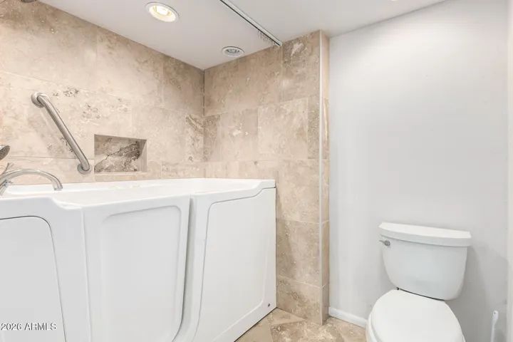 Primary Bathroom with Stand up jacuzzi tub