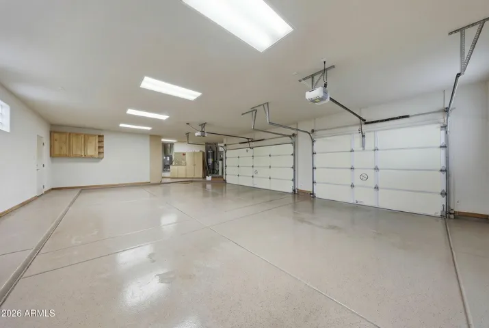 Huge, oversized 3 car side load garage