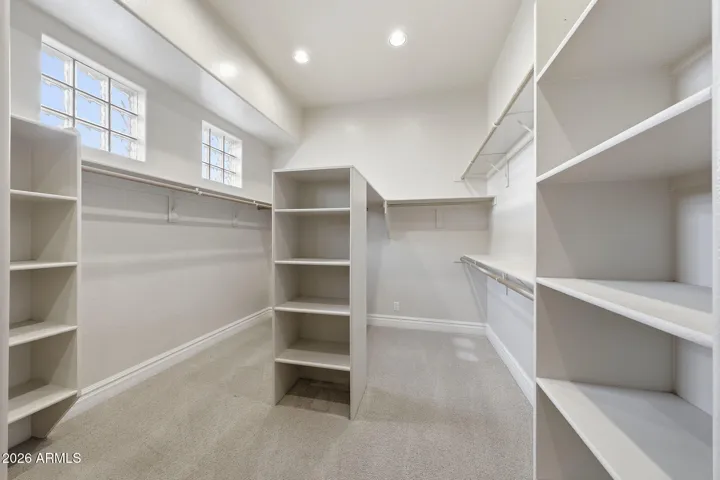 Wonderful, large primary walk in closet