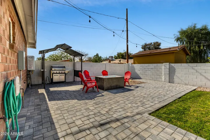 Additional Patio Paver Plumbed for Gas Line Ready for Your Outdoor Kitchen