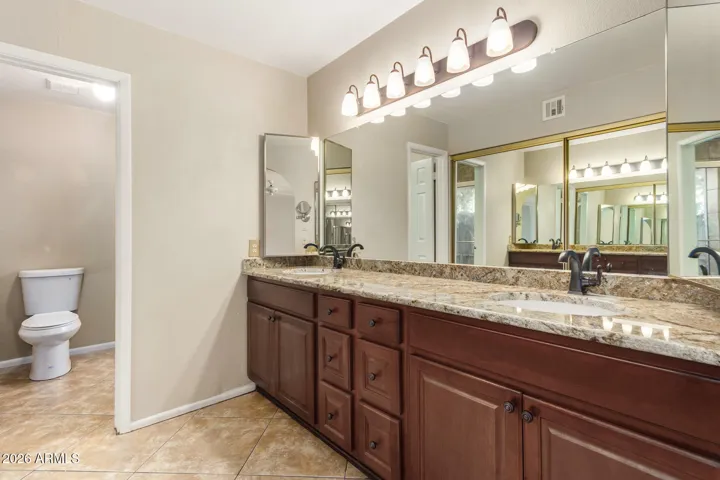 Double sinks and closets