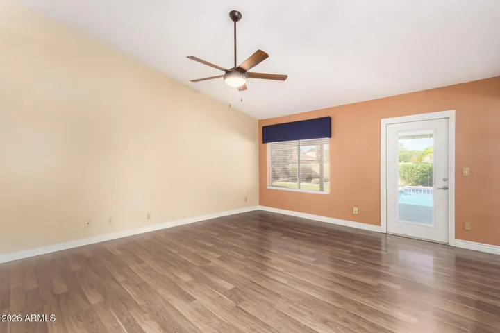 Vaulted Ceiling in Great Room