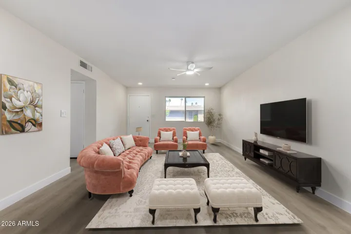 Brand new wood floors throughout