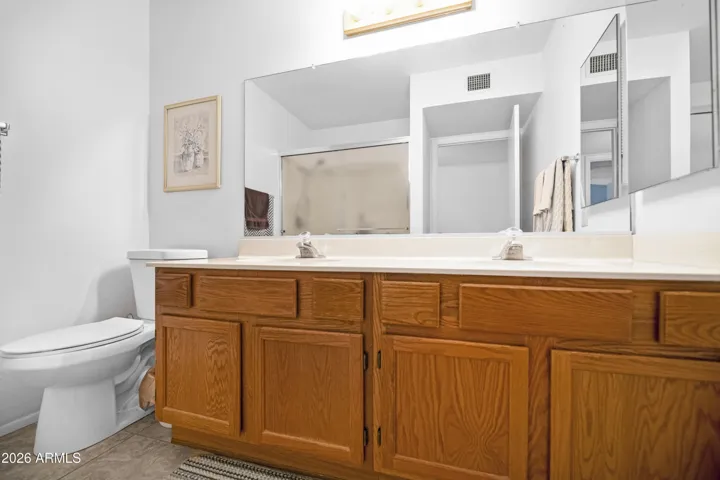 Primary Ensuite with double sinks.