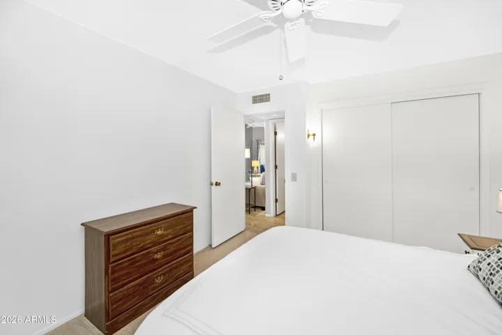 Guest Bed looking at Entry