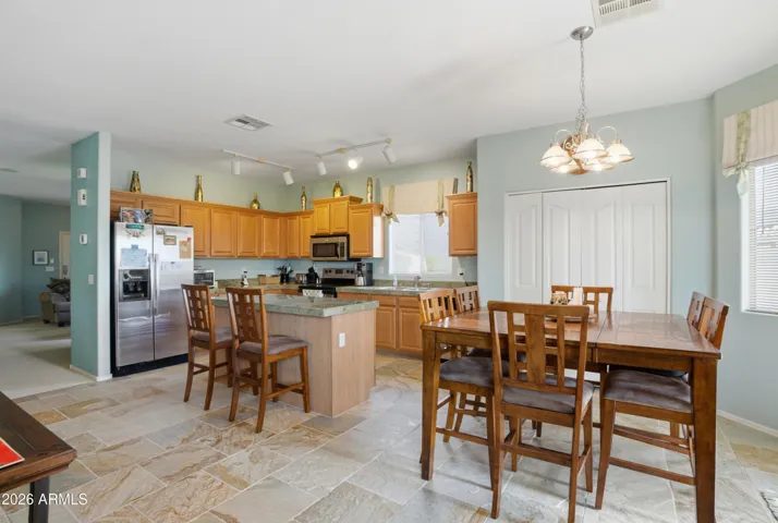 Kitchen with upgraded cabinets and countertops!