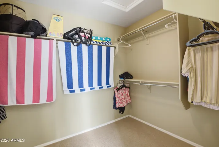 Great sized walk in closet in master bedroom!