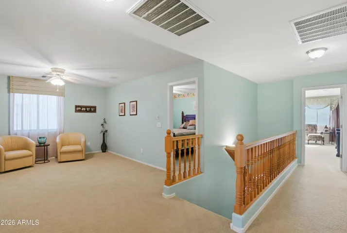 Great loft/office area right off the staircase.