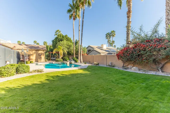 Spacious yard