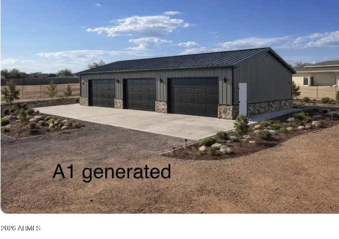 A1 generated photos to show what can be dowe on the west side of property.
