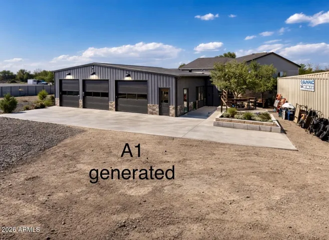 A1 generated photos to show what can be dowe on the west side of property.