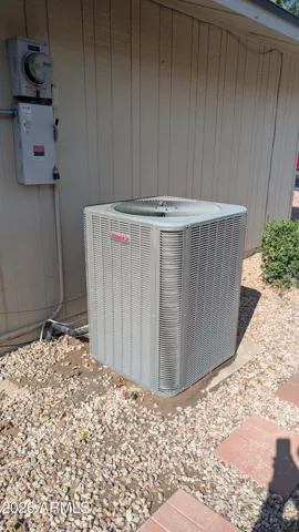 Newer AC on main house.