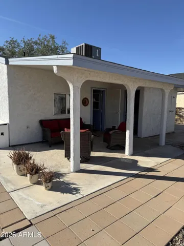 Rear covered patio