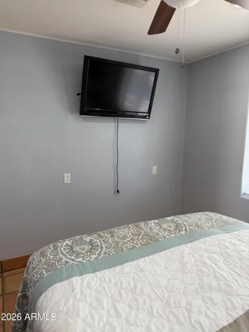 TV in primary bedroom
