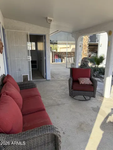rear patio