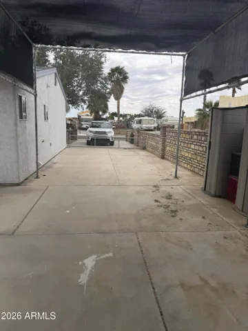 Room for parking on west side of home