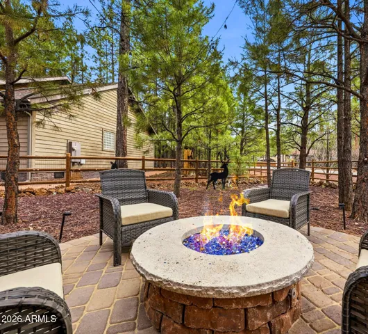 Firepit seating area