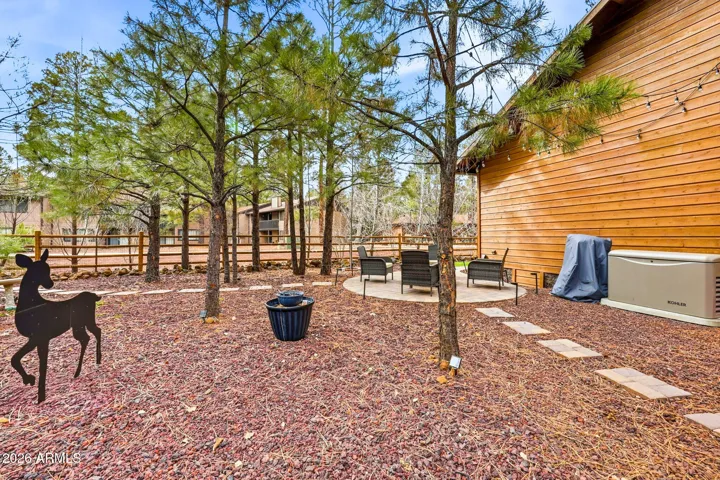 Huge side yard with raised garden and Kohler generated