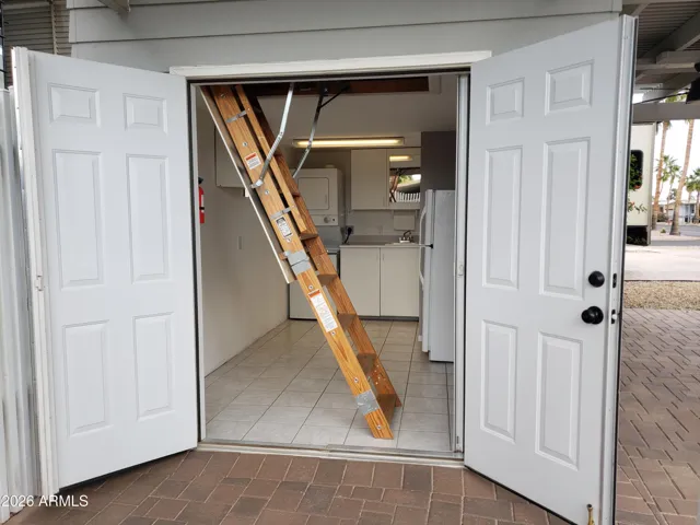 Access to upstairs Loft