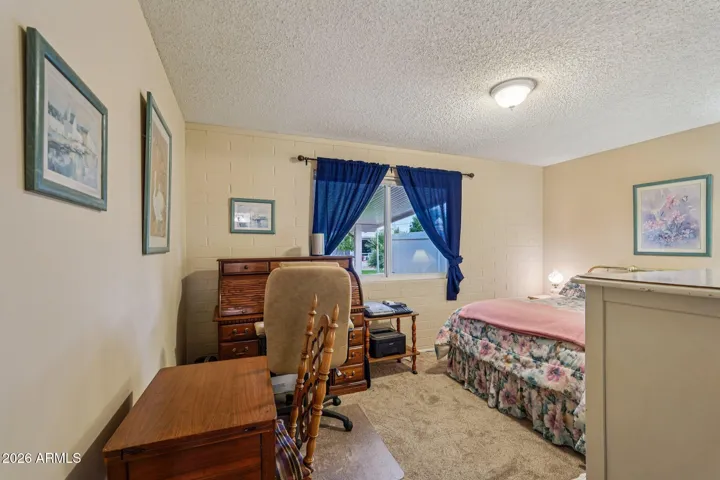 The guest bedroom.