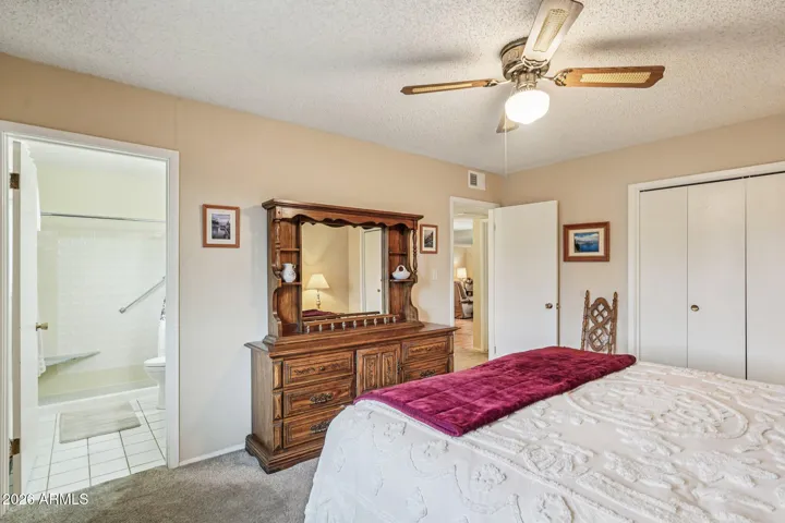 The master bedroom.