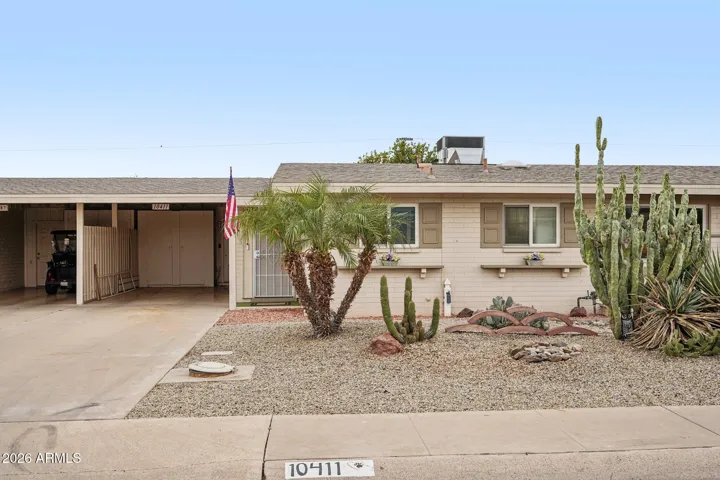 The front of the home.