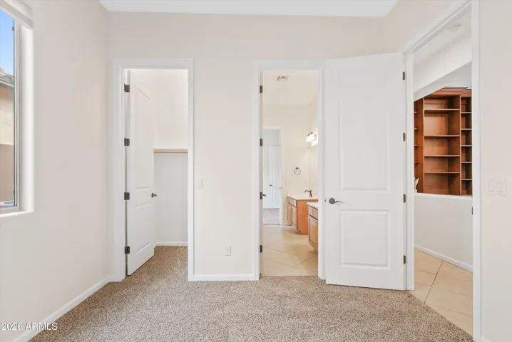 with walk-in closet and jack and jill bathroom access