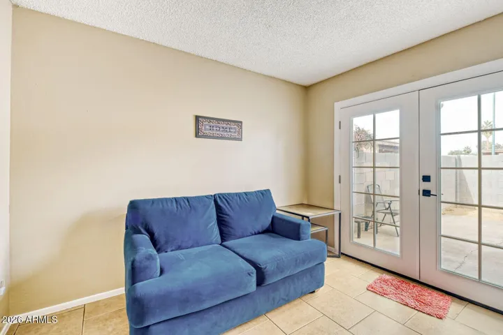 Currently used as a family room with flexible space for dining