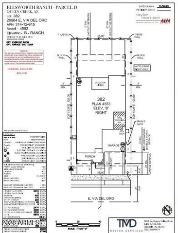 20694 E Via Del Oro - Plot Plan