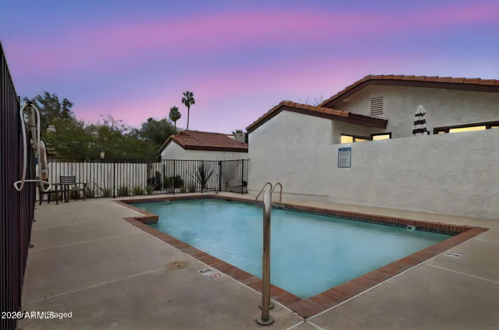 Community Play Pool at Sunset