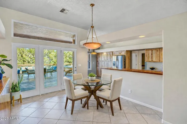 Virtually Enhanced Dining Room Table and Chairs