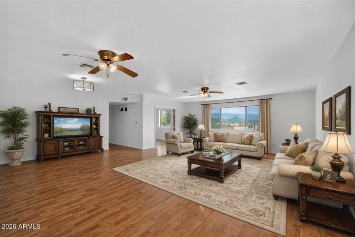 Virtual Staging in family living area