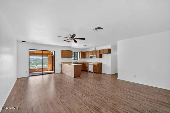 Full sized kitchen in 3 bed, 2 bath guest home