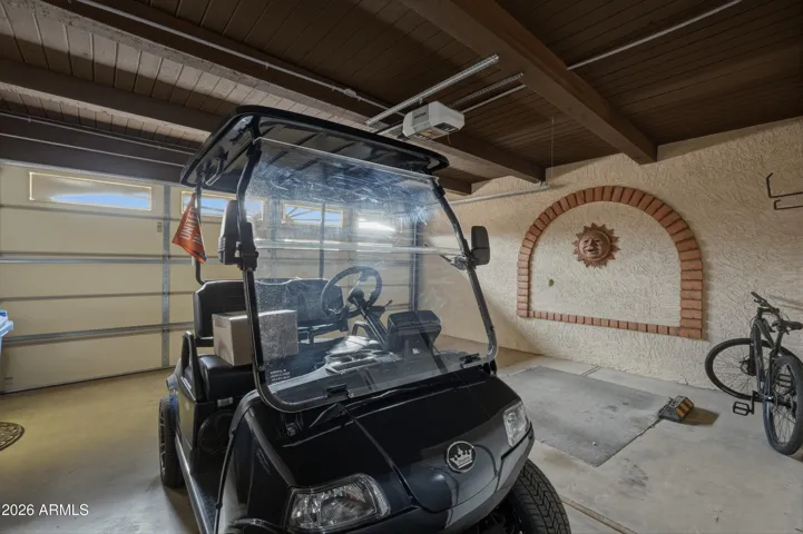LARGE WORKSHOP AT THE REAR OF THE GARAGE- GOLF CART DOES NOT CONVEY WITH HOUSE