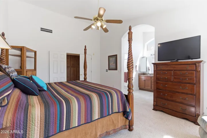 Peaceful retreat featuring natural light and private patio outlook.