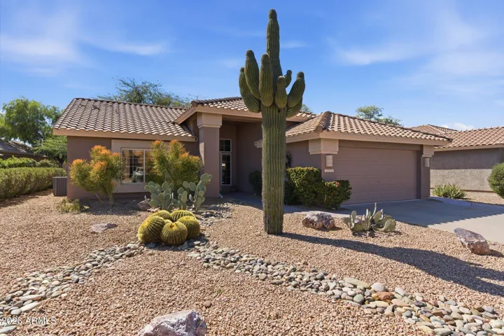 Clean architectural lines with low-maintenance landscaping.